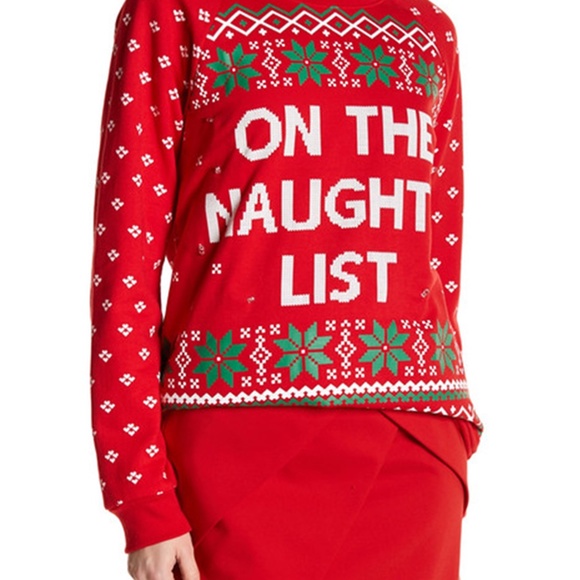 FREEZE naughty list light up sweatshirt - Picture 1 of 3